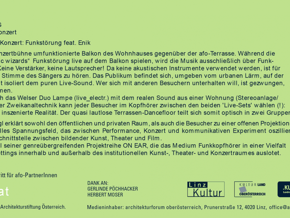 Flyer R&uuml;ckseite Konzept