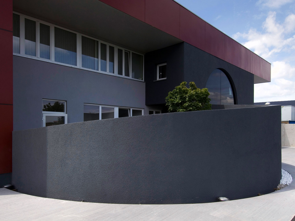 SW-Ansicht Atrium, Eingang